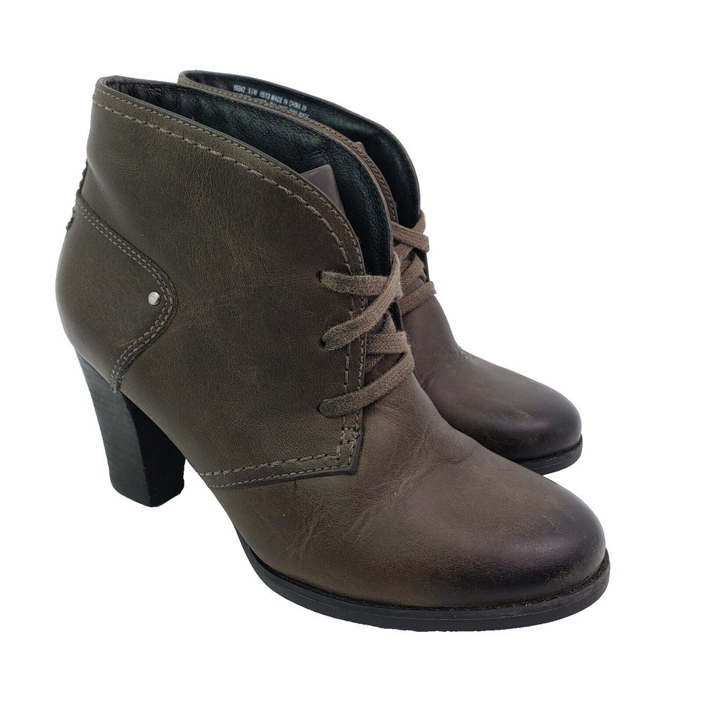 Clarks Alpine Melt Womens Size 5.5 Brown Lace Up Ankle Bootie Shoes